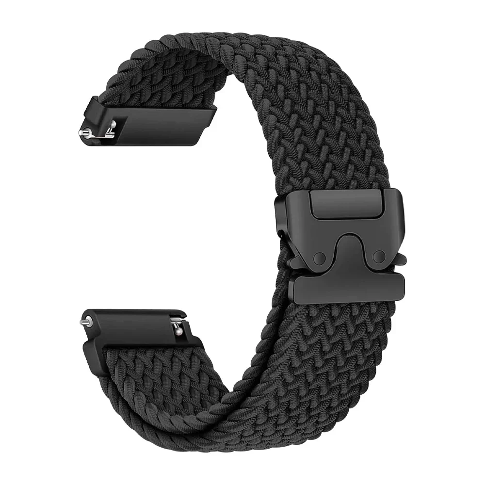 حزام نايلون مضفر للغارمين Forerunner 965 265 165 55 255 موسيقى المظلة مشبك حزام الساعات Garmin Venu 3 Active 5 ملحقات