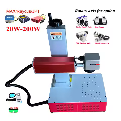 Raycus 100W Fiber 30W 50W Laser Making Machine JPT DIY Metal Gold Silver Jewelry Ring Engraver Optical Engraving Cutting Machine
