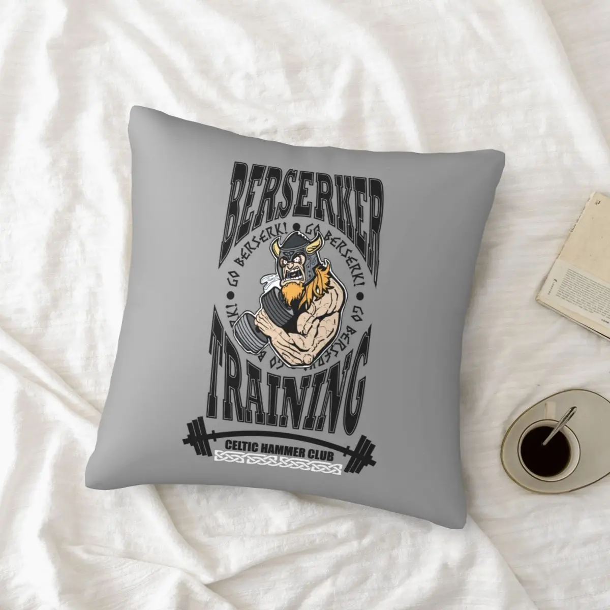 Viking Berserker Training Pillowcase Printed Cushion Cover Sofa Waist Pillow Pillow Cover