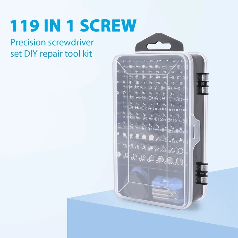 119 In 1 Precision Screwdrivers Set DIY Repair Tools Kit For Mobile Phone, Laptop, PC, Watch Small Screwdriver Kit