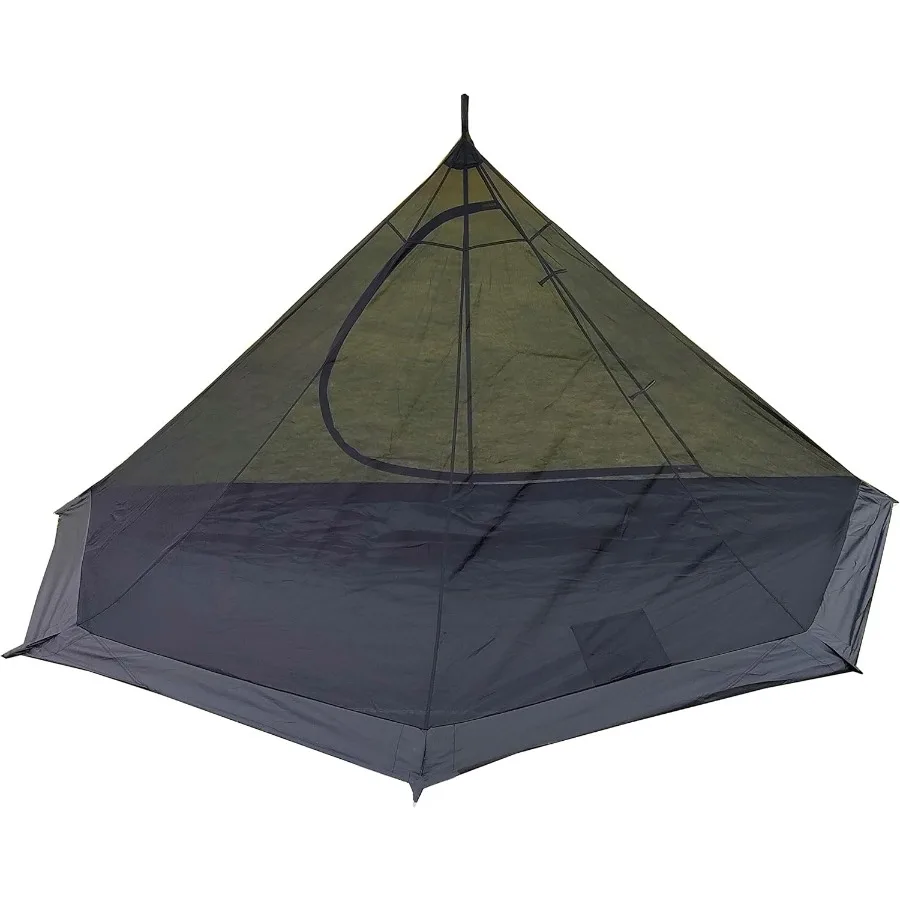 

2-4 Person Camping Tent for 4 Seasons Backpacking Ultralight Easy Up Hot Teepee Design with Superior Weather Resistance and Rap