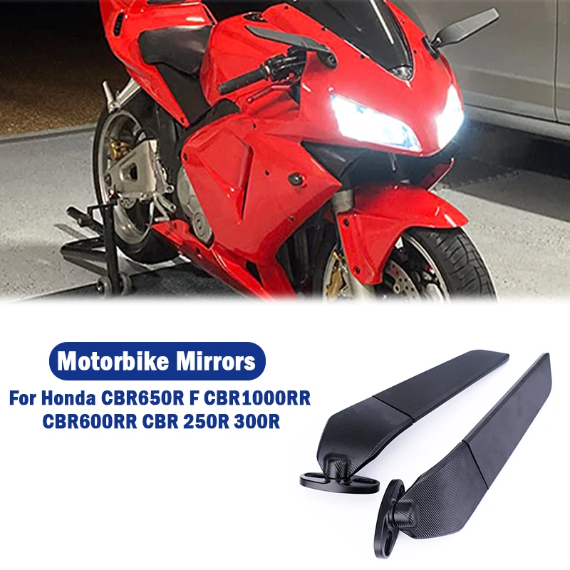 Motorcycle Mirror Rearview Mirror For Honda CBR650R F CBR1000RR CBR600RR CBR 250R 300R 400RR 500R For Kawasaki ZX6R Ninja 250