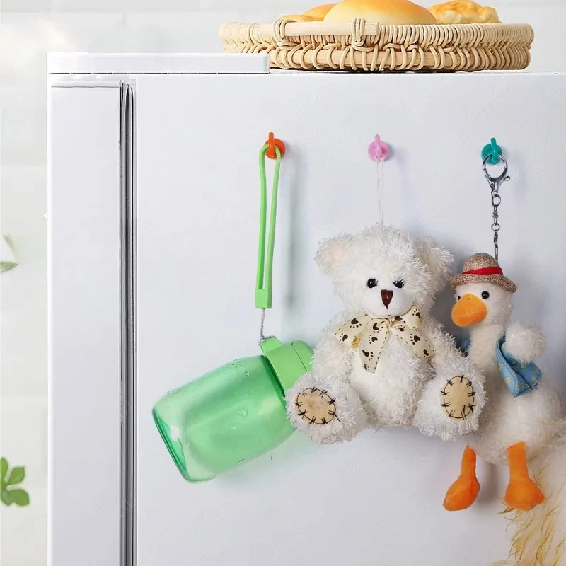 2/10pcs Multi-Color Magnetic Storage Hooks, 0-8KG Weight Capacity, Durable Magnets for Hanging on Refrigerators and Ceilings - view 2