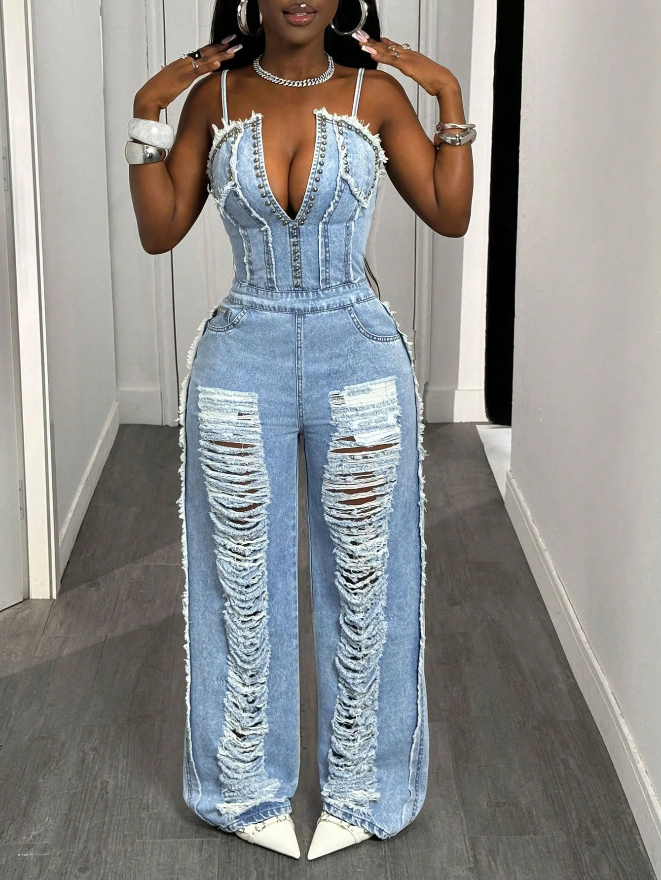 Women's Sexy Chic Denim Overalls And Bodysuits Trendy Fall 2026 Trend New Arrivals