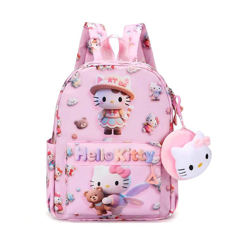 Sanrio hello kitty cartoon children's schoolbag new kuromi shoulder bag for boys and girls handbag
