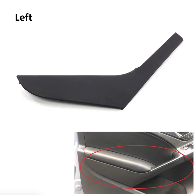 

2-Door Interior Black Left Right Door Pull Handle Outer Cover Trim For Volkswagen VW Golf 6 Two-Doors Station Wagon 2009-2013