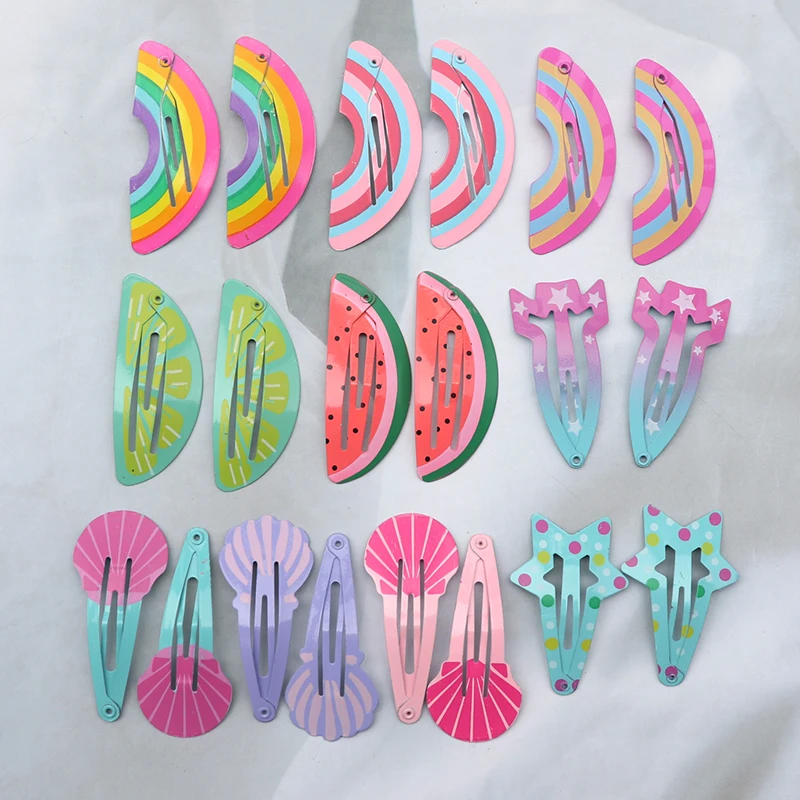 Nette Baby Haar Clips Für Mädchen Kinder Tropft Haarspangen Haarnadeln Metall Candy Farbe Koreanische Kawaii Haar Zubehör Kinder – Detail 5