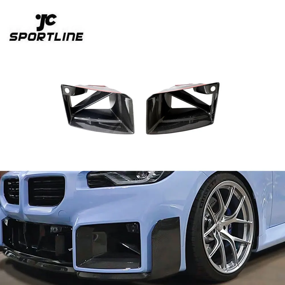 

2Series G87 Prepreg Dry Carbon Fiber Front Bumper Canards Vents For BMW New G87 M2 Coupe 2023UP