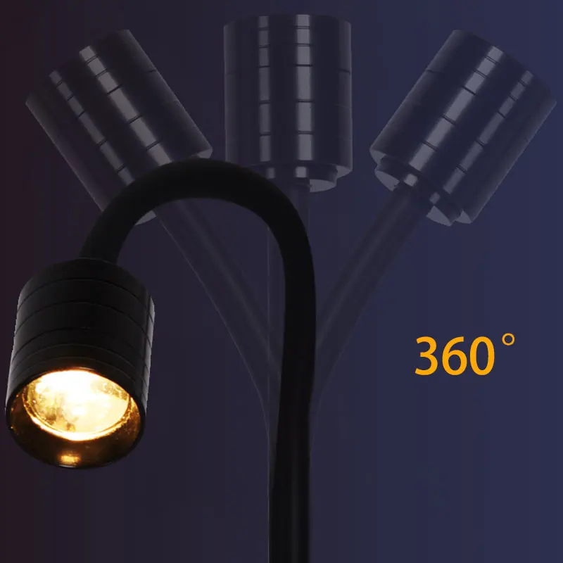 미니 수족관 조명, 남미 스포트라이트, COB LED, 어항 만들기, 남미 생태, 노란색 및 흰색, 3W USB