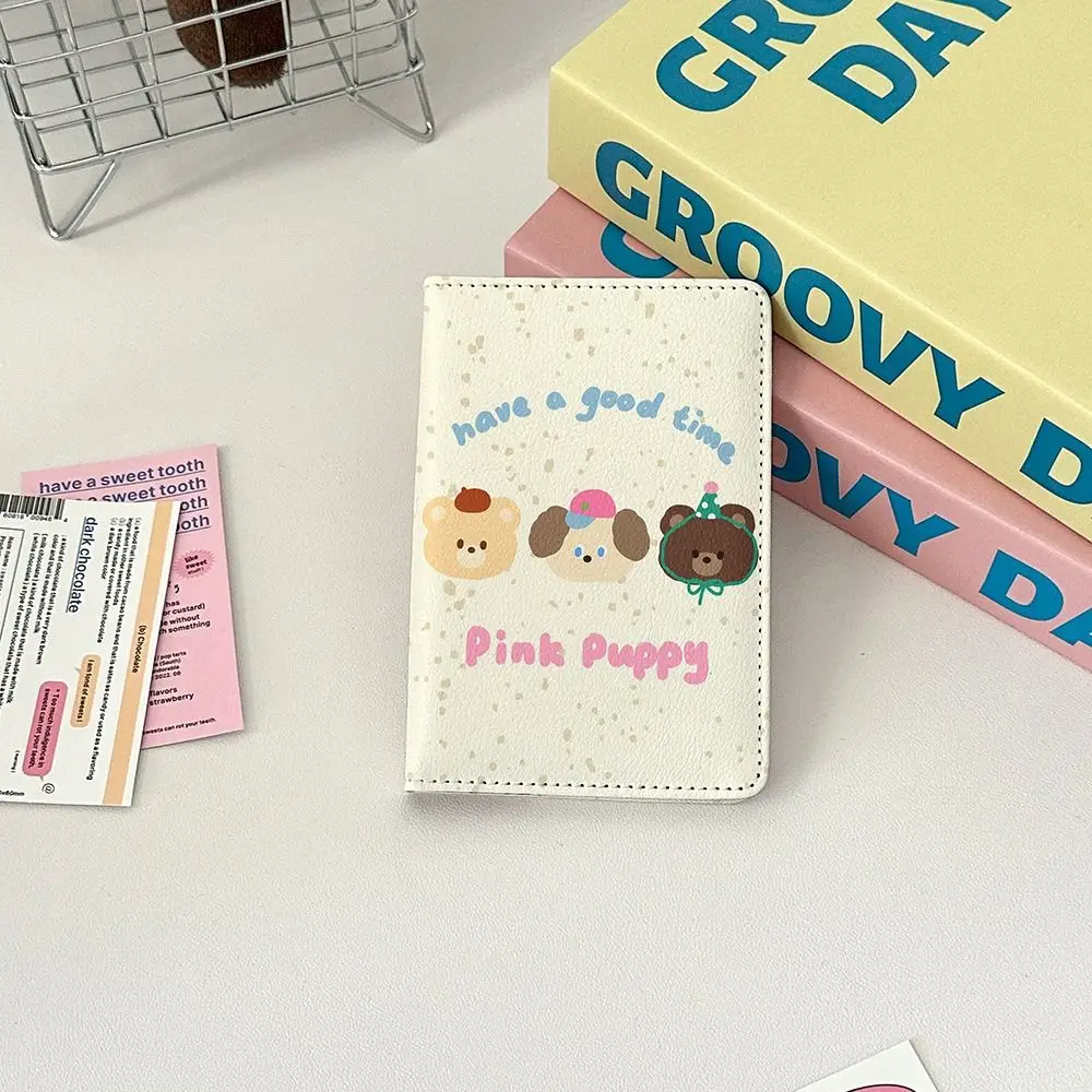 

Cute PU Leather Passport Holder Ultra-thin Multi-function Passport Bag Cartoon Portable Travel Accessories