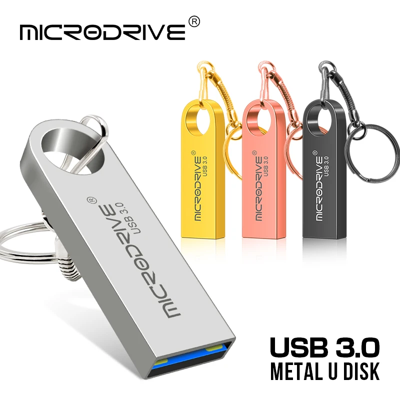 

Металлический флэш-накопитель USB 3.0, 64 ГБ, 128 ГБ, высокая скорость, 32 ГБ, 16 ГБ, водонепроницаемая флэш-накопитель U-диск