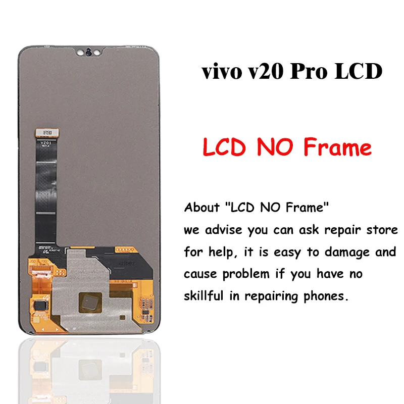 Imagem -03 - Original Lcd Amoled para Vivo V20 Pro Lcd Display Touch Screen Digitizer Assembly Substituição para Vivo V20 Pro Lcd Display