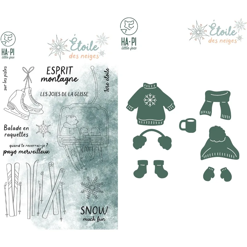 

Hapi cutting dies in winter Metal Cut Dies and Stamps for DIY Scrap booking Photo Album Embossing Decorative DIY Paper Cards