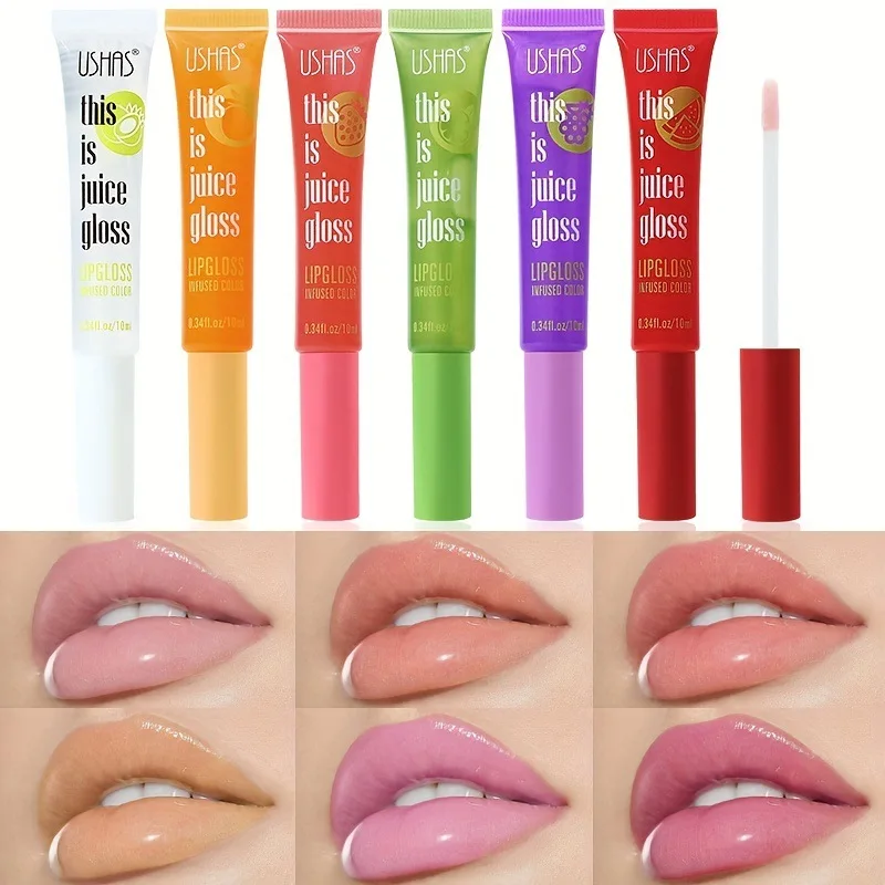 Lip Balm Jelly Lip Glaze Flower Mirror Water Lipstick Heart-shaped Lip Gloss Moisturising Lipstick Waterproof Non-stick Cup