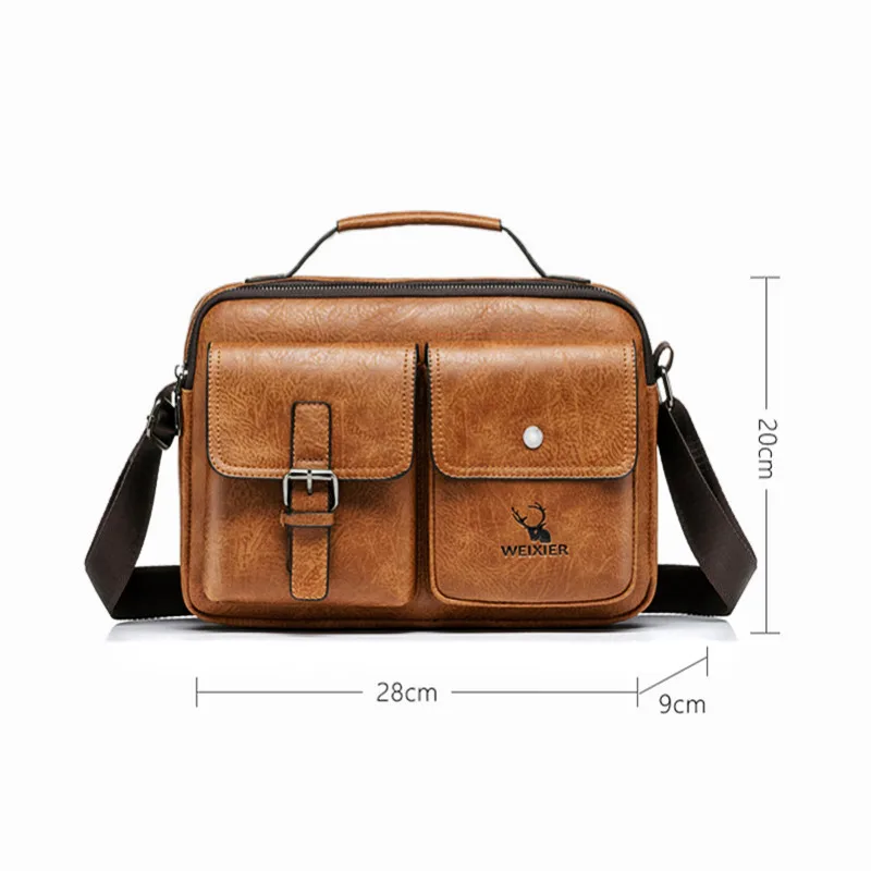 Men\'s Bags Genuine Leather Handbags Shoulder Messenger Bags Casual Briefcases Leather Laptop Bags Men\'s Business Travel Bag