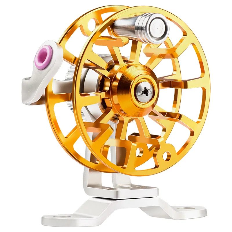 53mm All Metal Fishing Reel Upgrade Base Lightweight Mini Fly Wheel Fishing Tackle For Trout Pike Fishing Accessory