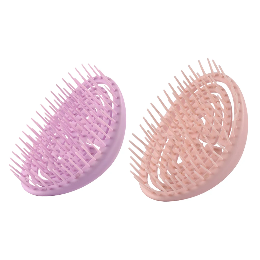 

2 Pcs Massage Straight Hair Comb Accessory Scalp Brush Portable Palm Combs Men Massager Tool