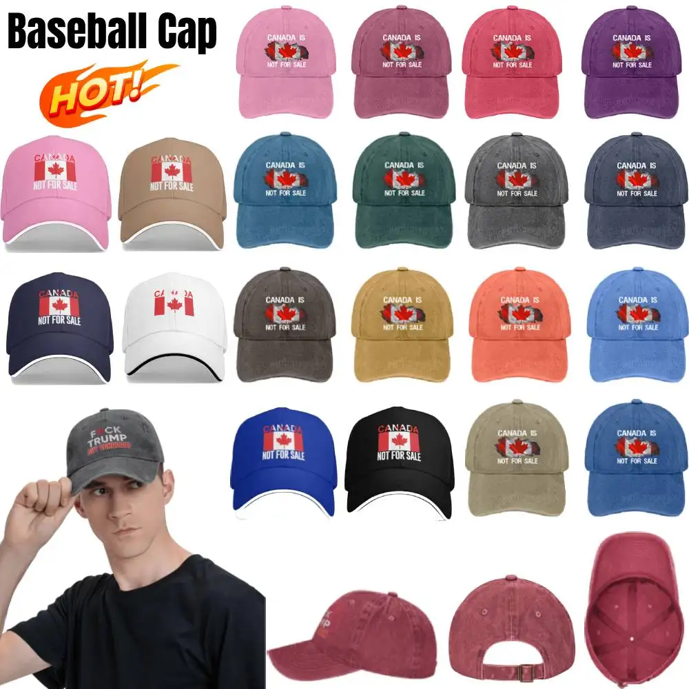 I Love Canada Fashion Baseball Cap Breathable Cotton Vintage Hat Adjustable Summer Outdoor Casual  Sunshade Cap for Women Men