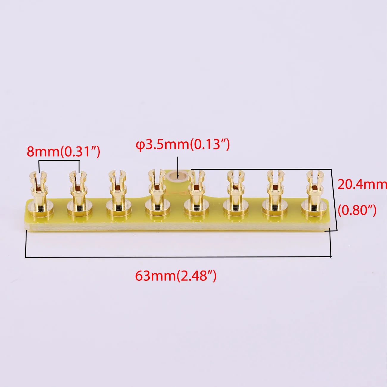 4Post 6Post 8Post Turret Board Slotted Gold Plated DIY Audio Strip Tag Board Terminal Lug Board For Vintage Tube Amplifier 10PCS