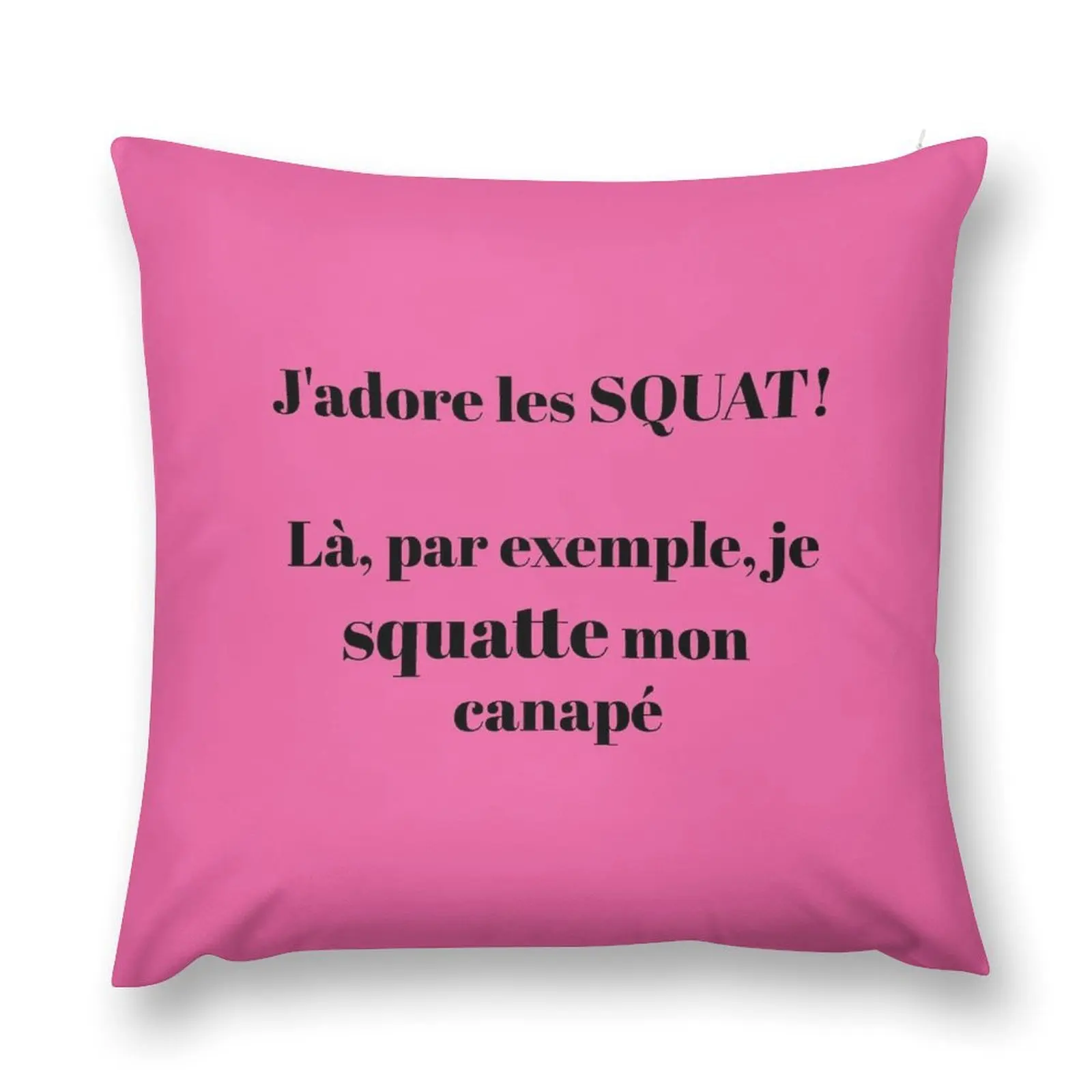 SQUAT funny phrase Throw Pillow Pillowcases For Pillows Christmas Covers pillow