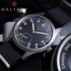 Baltany 2024 New Military Retro Men's Timekeeping Quartz Watch Top of the line Sapphire Glass 10Bar Waterproof Strong Night Glow