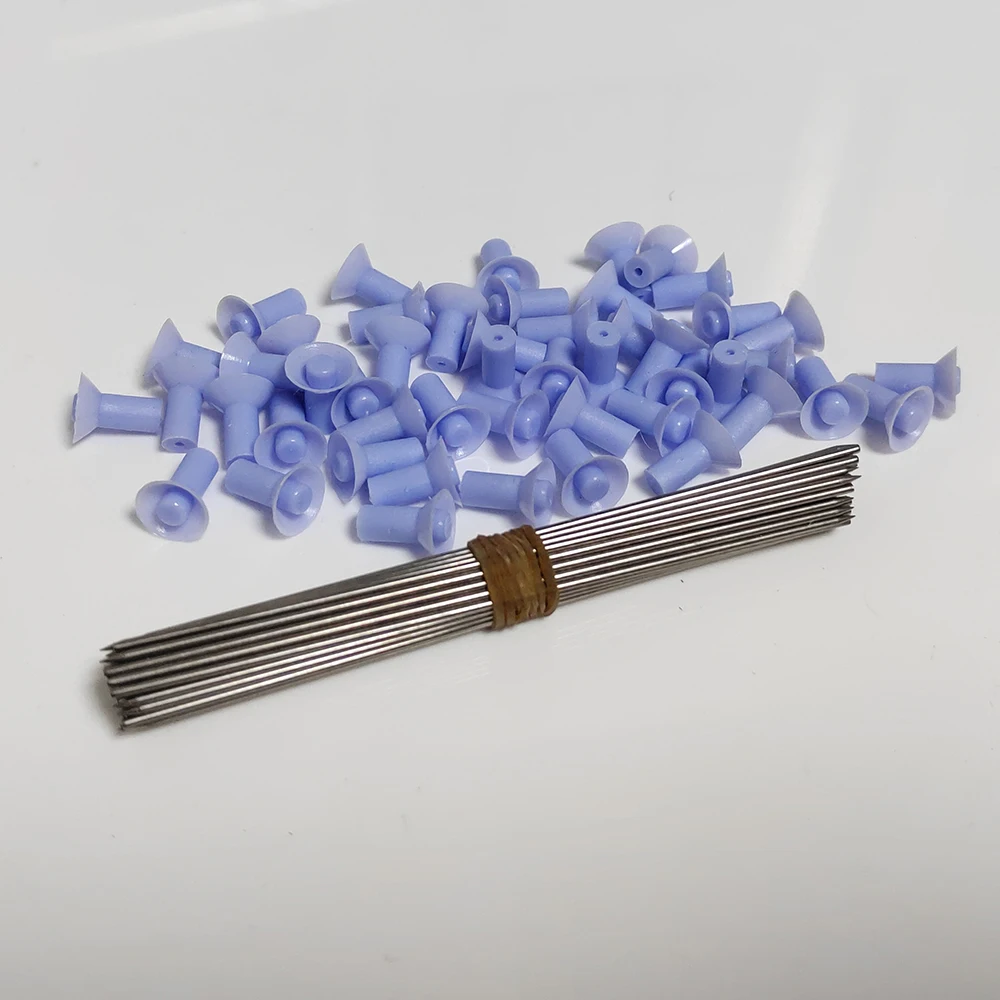 Archery 50Pcs Steel 10cm Darts Needles with Rubber Cap for indoor outdoor .40 Caliber Blowpipe Fuel Equipment
