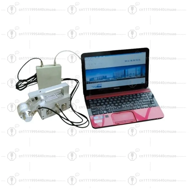 Elevator portable wire rope ultrasonic flaw detector