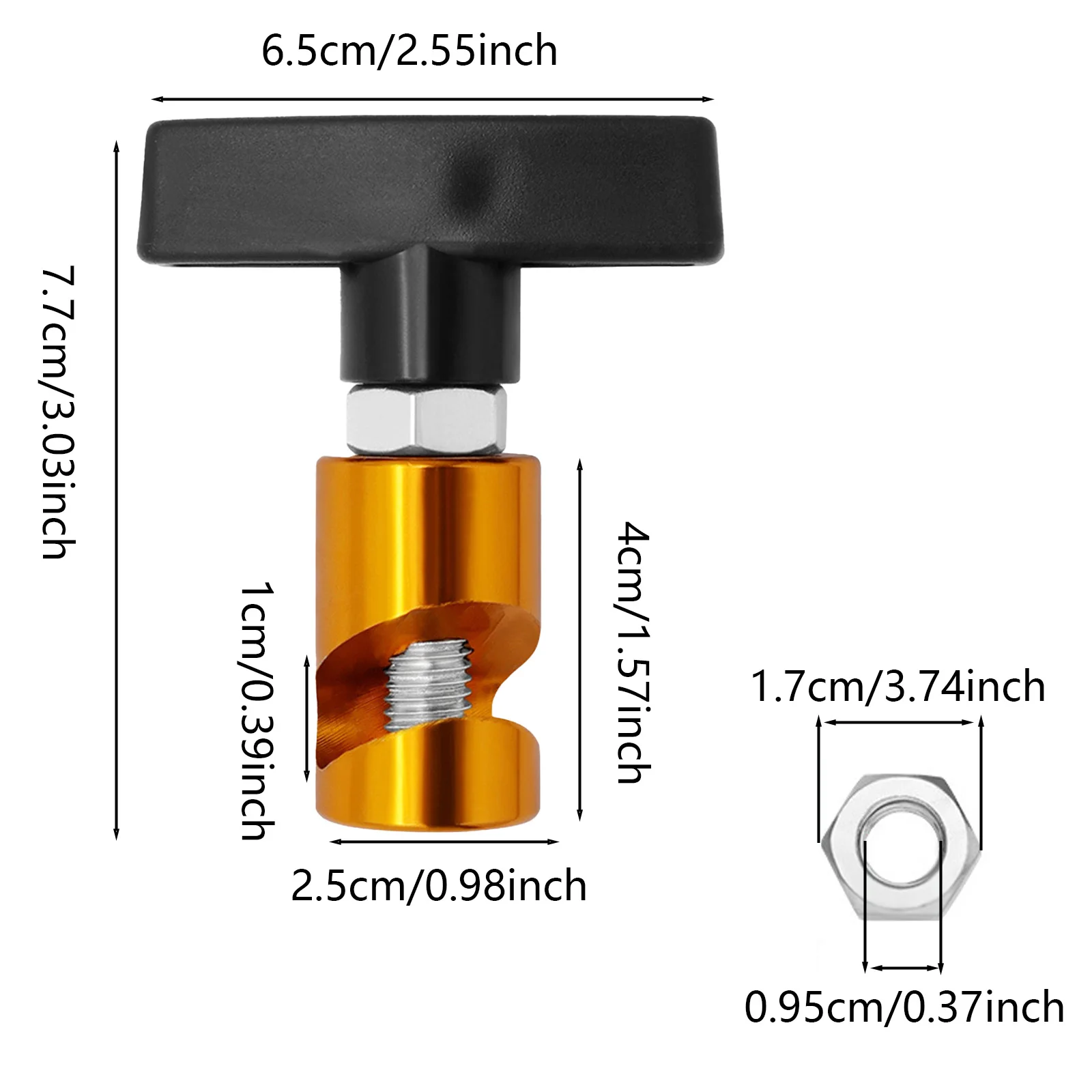 Car Hood Lift Bar Anti-clamping Device Durable Aluminium Alloy Support Rod Universal Lift Support Clamp