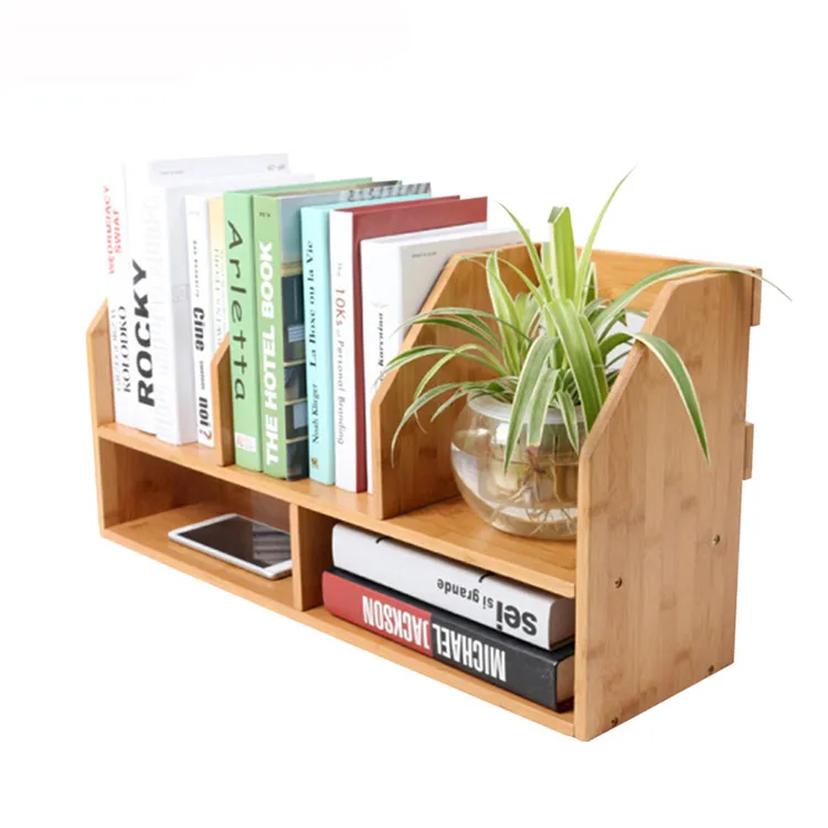 Bamboo Dollhouse Bookshelf,Custom Wooden Book Storage Shelf For House Accessories With Drawers,Wooden Bookcase Storage