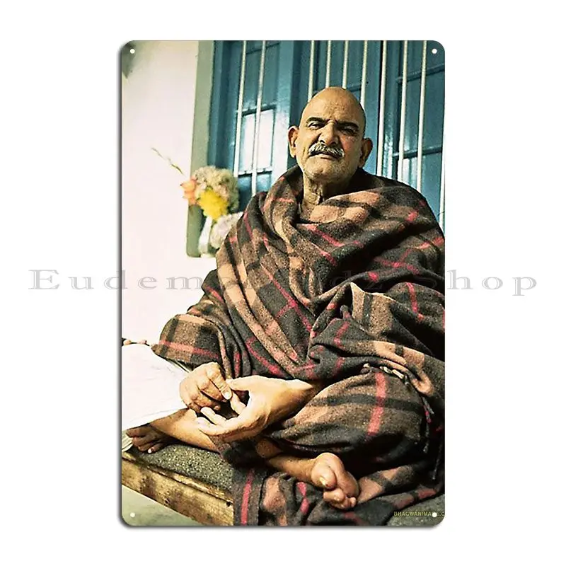 Neem Karoli Baba Metal Plaque Poster Iron Cave Kitchen Wall Cave Tin Sign Poster