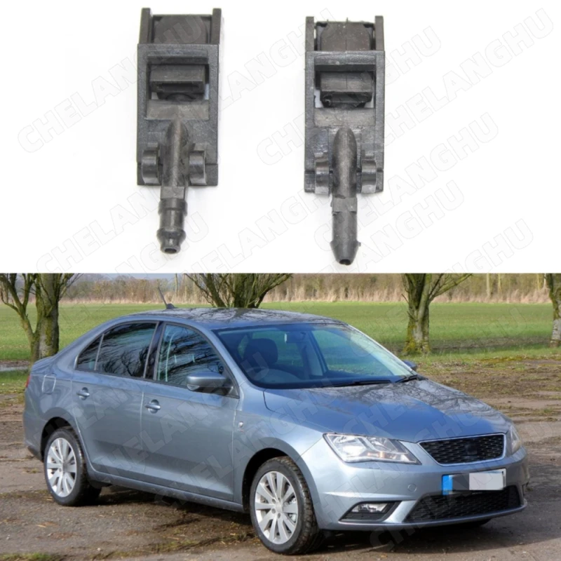 

2Pcs Window Screen Washer Jet Nozzle For Seat Toledo 2013 2014 2015 2016 2017 2018 2019 Auto Accessories Medium Spray Nozzle