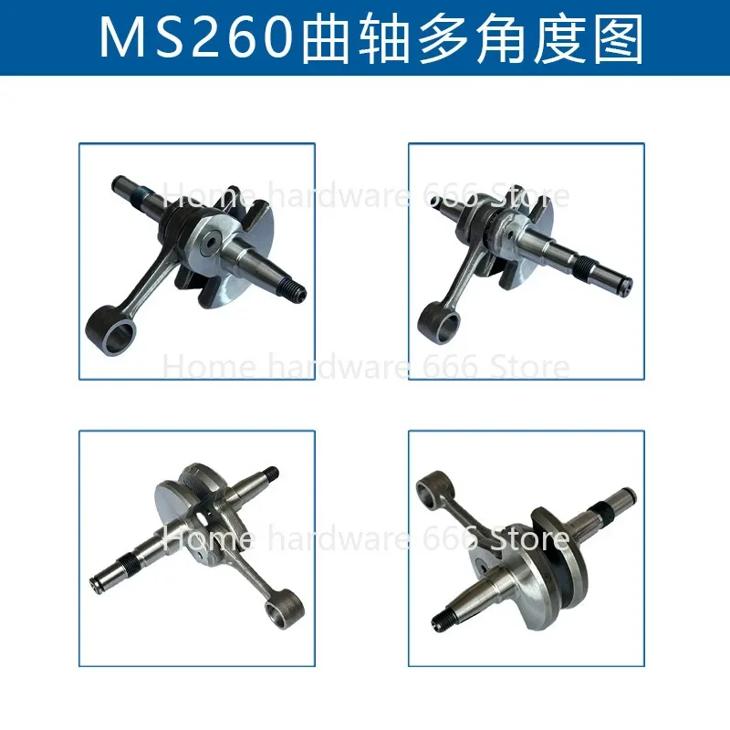 Compatible with MS026 Crankshaft Logging Saw AV026 Crankcase MS260 Crankshaft