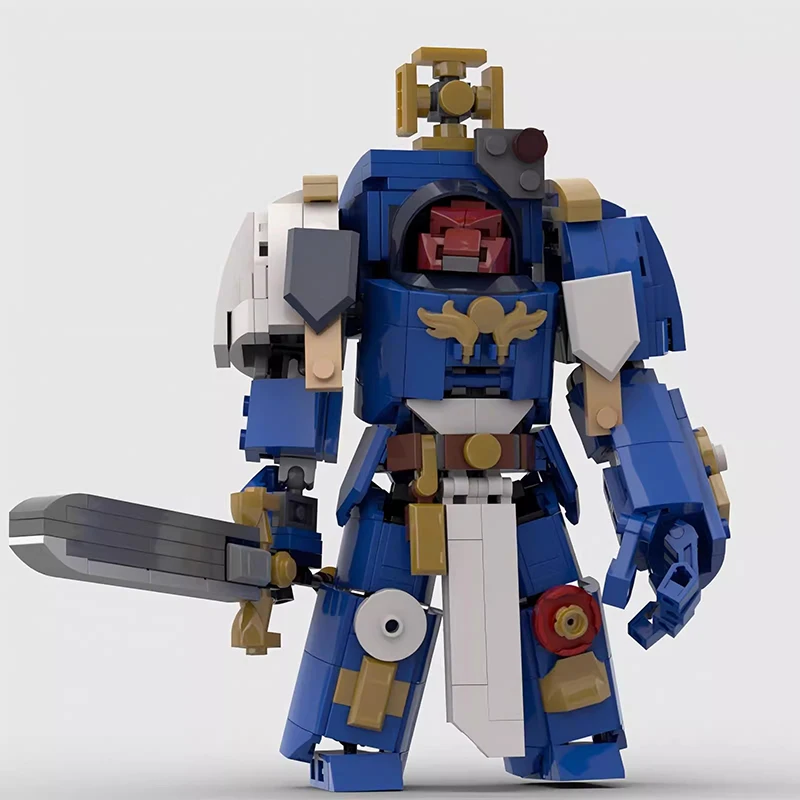 Bricklink-メカ・ブルタリス・ドレッドノートターミネーター,キャプテンブラックテンプラー,ネクロン戦士ロボットセット,ビルディングブロック玩具,モックゲーム