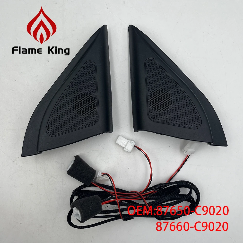 Flame king Para Hyundai Ix25 Creta Nuevos Altavoces Genuinos Tweeter Coche-estilo De Audio Trompeta Cabeza Altavoz Interrupto