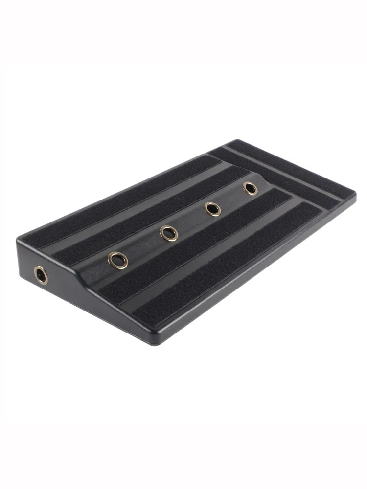 Rockhouse RPB-1BK tamanho grande placa de pedal de efeitos de guitarra resistente pe plástico pedalboard caso com fita adesiva pedais de guitarra