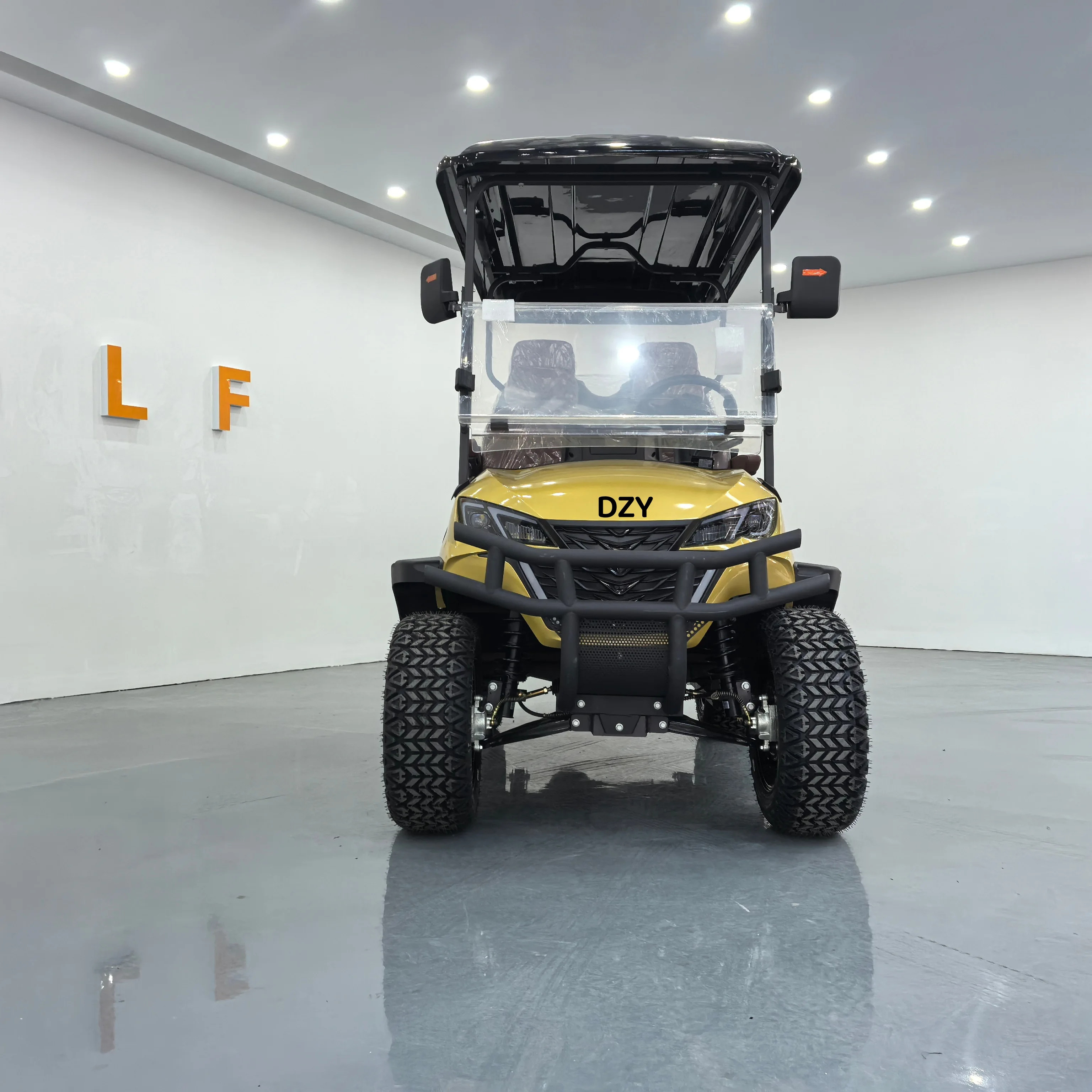 Electric Car Golf Cart golf cart electric new 2026 Latest Design 4-Seater Sightseeing Bus Club Hunting Car with Lithium Battery