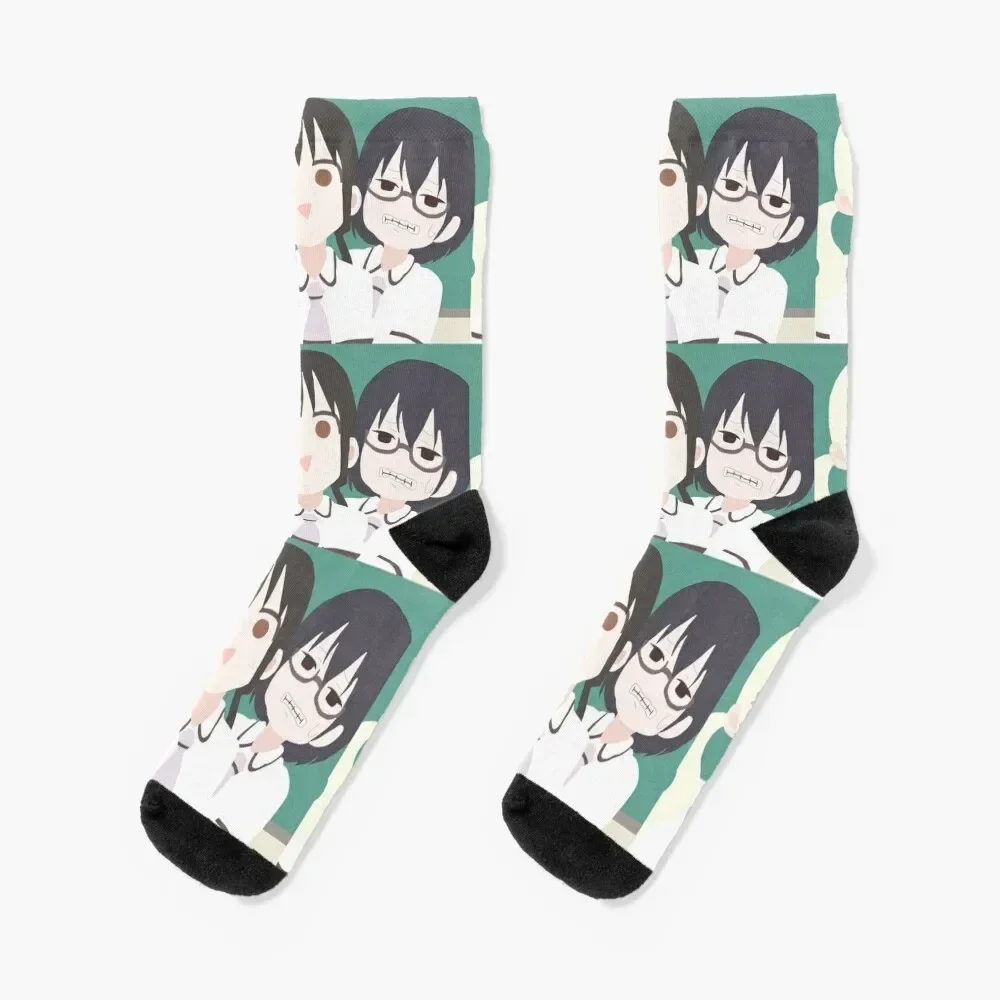 Asobi Asobase Cute Artwork Without Linework And Simplified Colors Socks Stockings man custom sports Run Luxury Woman Socks Men's