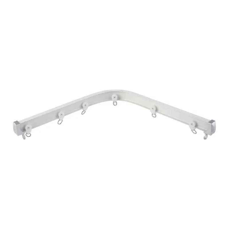 Hot Sale Retractable Adjustable Curtain Rod Bathroom Shower Curtain Rod Easy Installation Curved Shower Curtain Rod