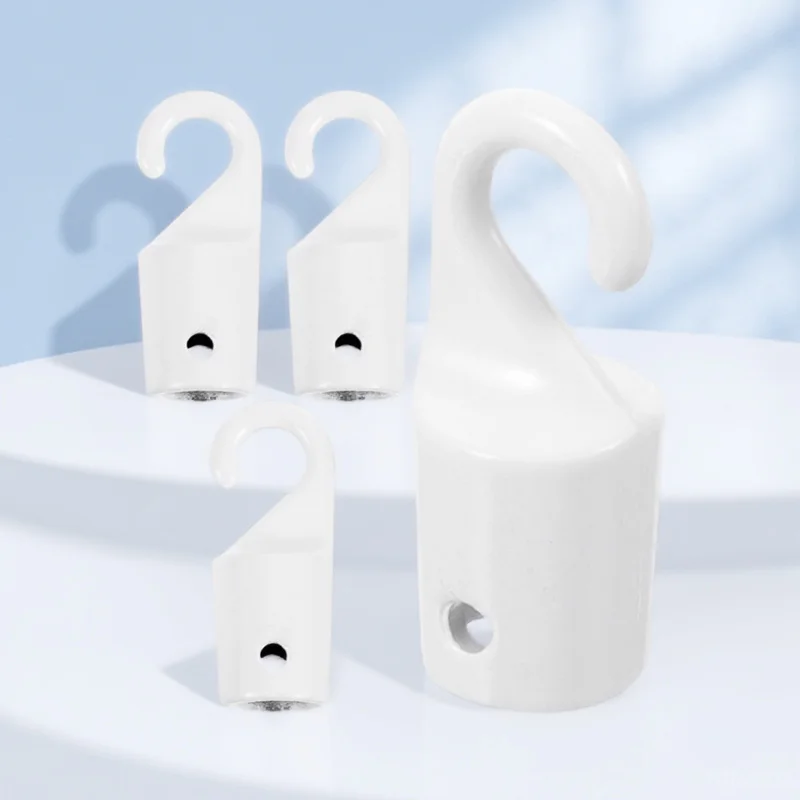 

4Pcs White Metal Vertical Blind Hooks Replacement for Window Curtains Easy Installation