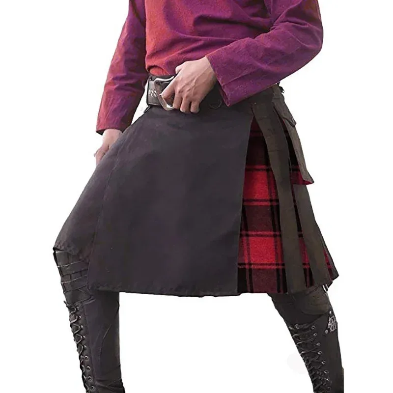 cyroyal-ecossais-hybride-plaid-utilitaire-kilts-tartan-adulte-celtique-19th-highland-tactique-costume-sangle-coton-tenue-pour-hommes-ly71