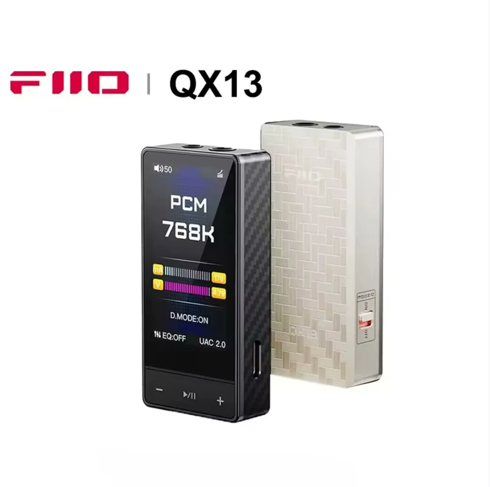 

FiiO QX13 Portable DAC AMP Headphone Amplifier ES9027PRO 8-Ch DAC 2* 900mW XMOS 16-Core 10-Band EQ