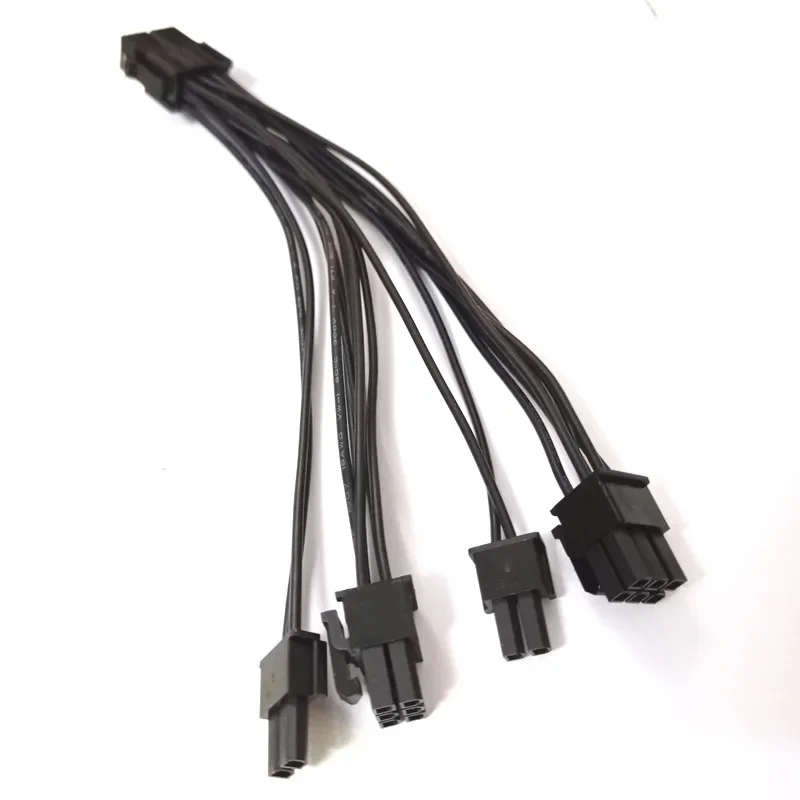 Kartu grafis 20cm, 1/2 buah kartu grafis 20cm 8 Pin wanita ke 2*8 P(6 + 2)pin ekstensi kabel daya Pria PCIe PCI Express 4 garis konektor kabel