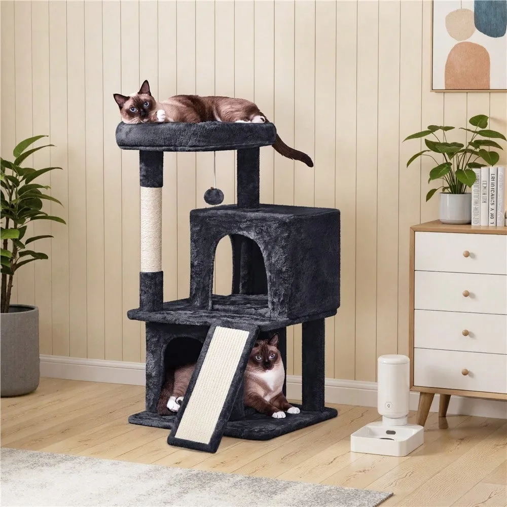 36inch Cat Tree Cat Tower With Double Condos For Small/Medium Cats