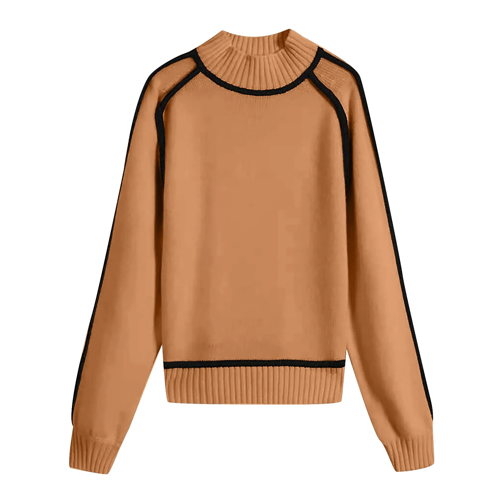 Sweater Pullover wanita, Sweater Pullover rajut lengan panjang 2024, Sweater Fear of A Planet nyaman, Sweater Line trendi musim gugur, Sweater Pullover wanita