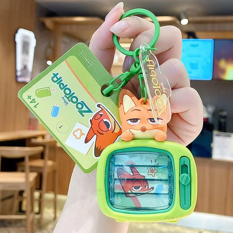Nieuwe Zootopia Judy Hopps & Nick Wilde Paar Sleutelhanger Set Authentieke Tas Hanger Auto Sleutelhanger Accessoires Kinderen Kleine Geschenken
