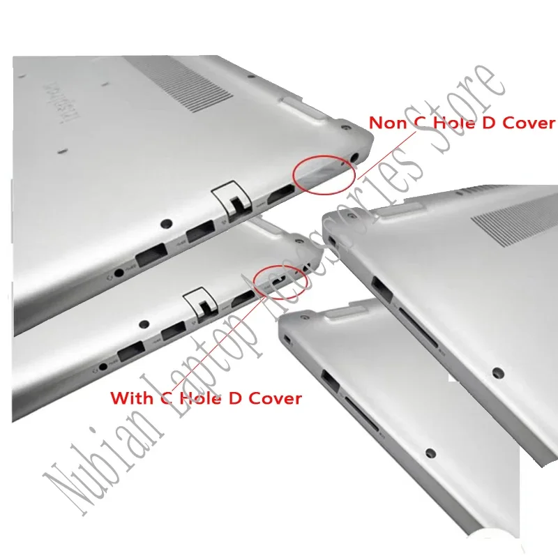 Imagem -06 - Laptop Case para Dell Inspiron 15 5584 P85f Lcd Tampa Traseira Moldura Frontal Palmrest Case Inferior Dobradiças Carcaça Superior Novo