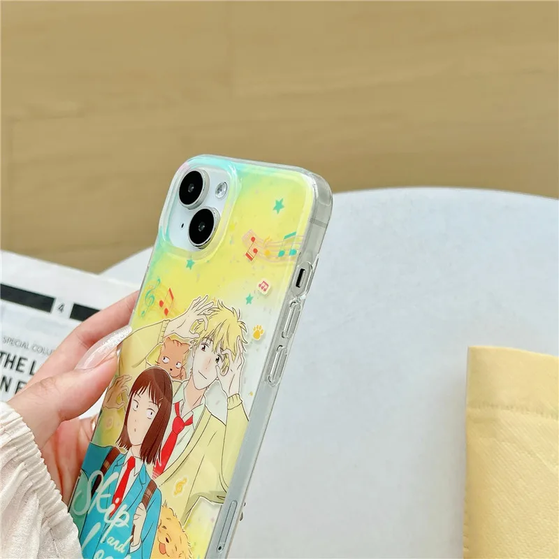 Skip and Loafer Young Girl Boy Japan Anime Phone Case for iPhone 12 13 14 15 Pro Max スキップとローファー Cute Cartoon IMD Cover