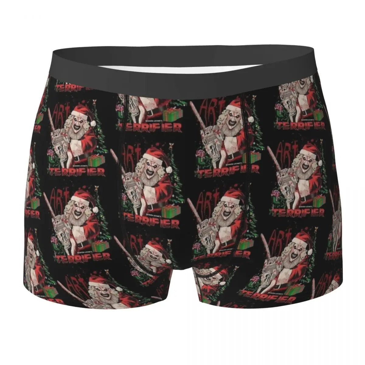 

Clown Santa Terrifier 3 Underwear Movie Men Underpants Custom Breathable Boxer Shorts High Quality Shorts Briefs Plus Size