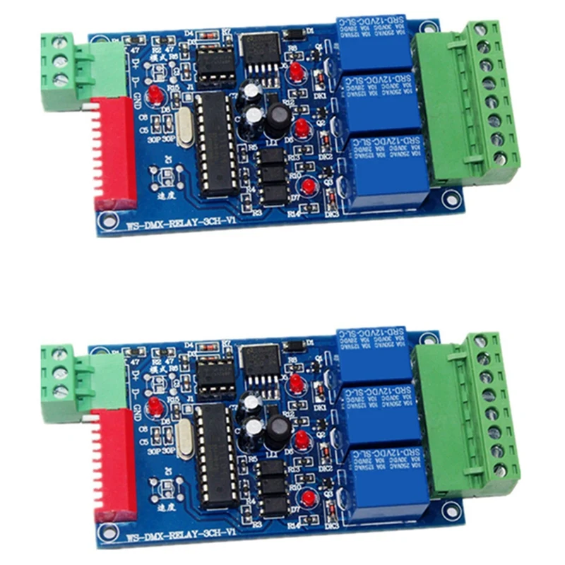 

2X 3CH DMX 512 RELAY OUTPUT , LED Dmx512 Controller Board, LED DMX512 Decoder,Relay Switch Controller