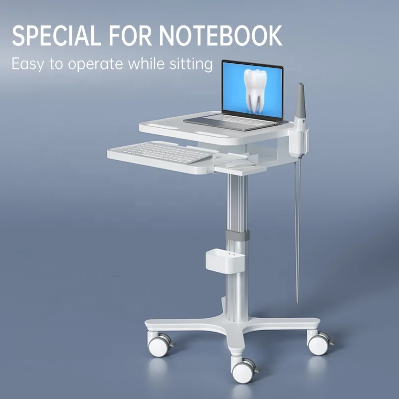 Hot Sell Hospital Mobile Medical Computer Cart Carriage With Cabinet And Wheels For Hospital Clinic